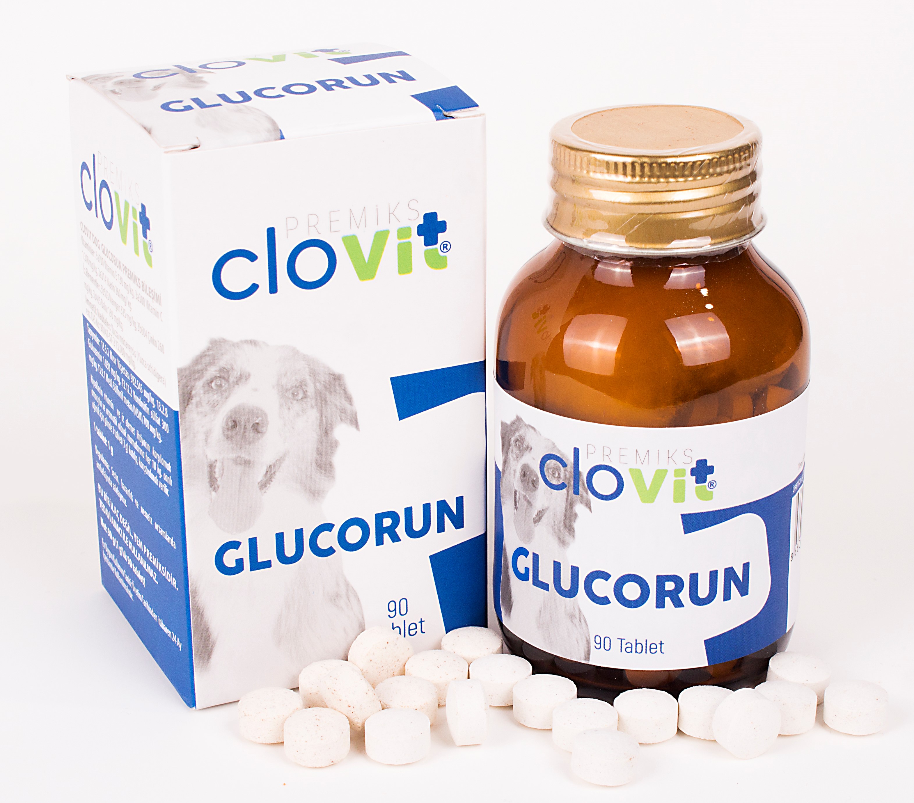 Clovit Dog Glucorun Glucosamin zur Unterstützung des Hü